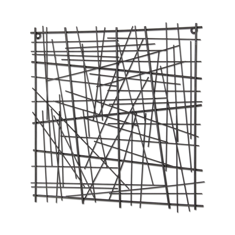 Ablinea Pewter Finished Square Abstract Wall Art