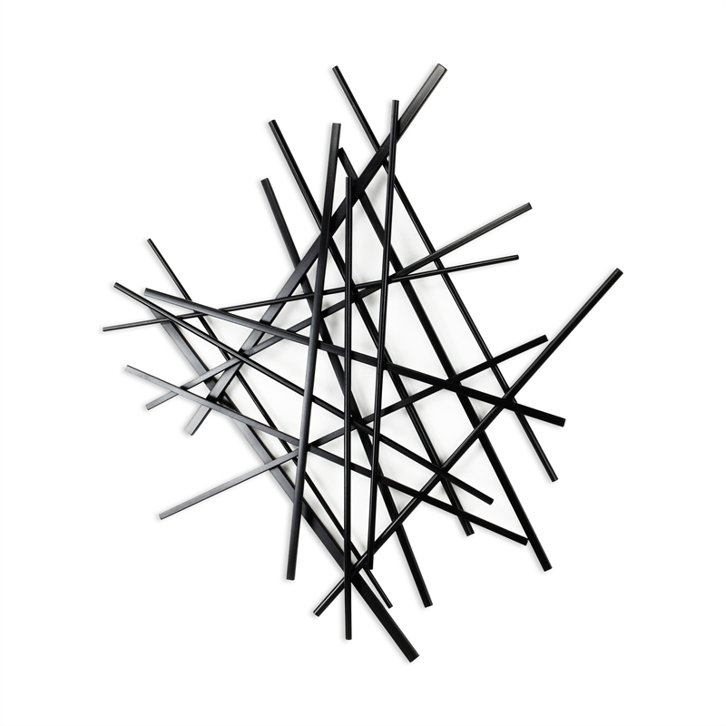 Avalon Small Abstract Wall Decor - Black