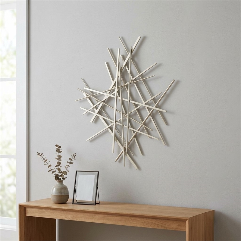 Avalon Small Abstract Wall Decor - Silver