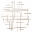Iquara Large Round Metal Wall Art - Silver