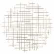 Iquara Large Round Metal Wall Art - Silver