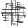 Iquara Small Round Metal Wall Art - Black