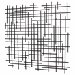 Iquara Large Square Metal Wall Art - Black