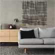 Iquara Large Square Metal Wall Art - Black