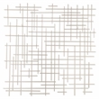 Iquara Large Square Metal Wall Art - Silver