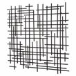 Iquara Small Square Metal Wall Art - Black