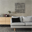 Iquara Small Square Metal Wall Art - Black