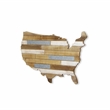 Tellur Wood & Metal USA Map Wall Art - 31