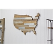 Tellur Wood & Metal USA Map Wall Art - 31