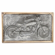 Fiore Wood Framed Metal Motorcycle Wall Decor