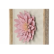 Vita Framed Elegant Pink Flower on Brown Frame