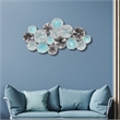 Astoraforge Coastal Multi Dimensional Flower Burst Metal Wall Decor