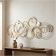 Caliope Multi Ring Gold & Silver Wall Decor