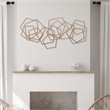 Astraga Multi Pentagon Metal Wall Art - Bronze