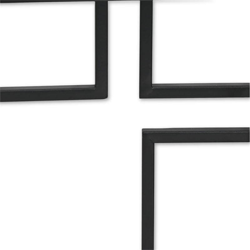 Richese Black Repeating Square Metal Wall Decor - Small