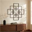 Richese Black Repeating Square Metal Wall Decor - Large