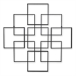 Richese Black Repeating Square Metal Wall Decor - Large