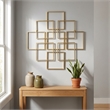 Richese Gold Repeating Square Metal Wall Decor - Large