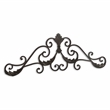 Cora Curved Rustic Metal Door Topper