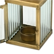 Marzanna 6.75 Fluted Glass & Metal Lantern - Gold