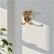 Pecara Flying Pig Gold Cast Iron Wall Hook