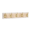 Zephyra Modern Cottage 5 Gold Hook Coat Rack