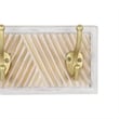Zephyra Modern Cottage 5 Gold Hook Coat Rack