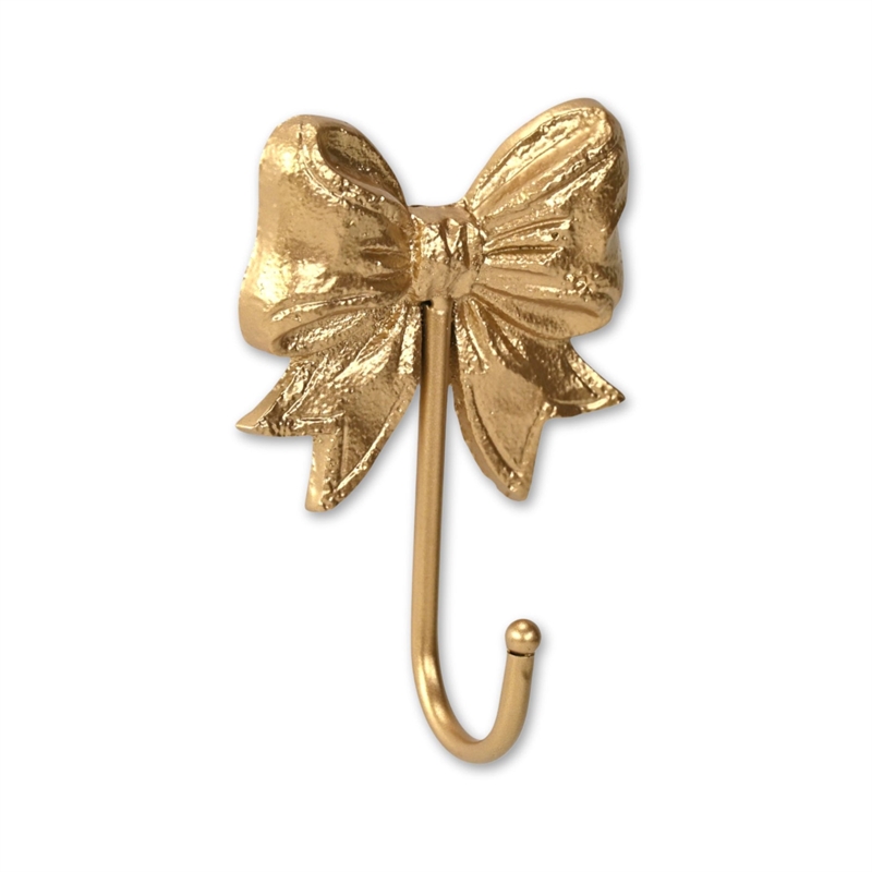 Talida Ribbon Bow Gold Cast Iron Wall Hook