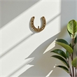 Pecara Horseshoe Themed Cast Iron Wall Hook - Gold