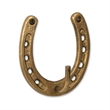 Pecara Horseshoe Themed Cast Iron Wall Hook - Gold