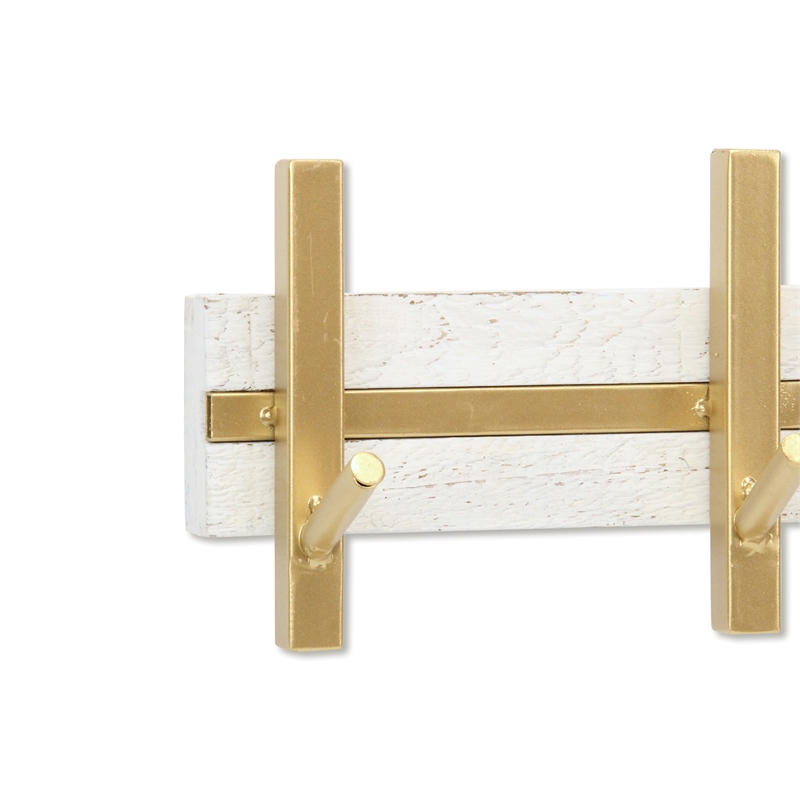 Orionis 5 Hook Modern Coat Rack - White