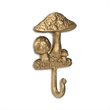 Mythra Golden Mushroom Medley Cast Iron Wall Hook
