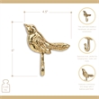 Mythra Golden Swallow Cast Iron Wall Hook