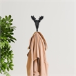 Mythra Black Reindeer Cast Iron Wall Hook