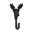Mythra Black Reindeer Cast Iron Wall Hook