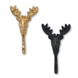 Mythra Black Reindeer Cast Iron Wall Hook