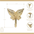 Mythra Golden Angel Wings Cast Iron Wall Hook