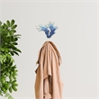 Solva Blue & White Coral Cast Iron Wall Hook