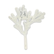 Solva Blue & White Coral Cast Iron Wall Hook