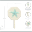 Solva Coastal Colored Starfish Cast Iron Wall Hook