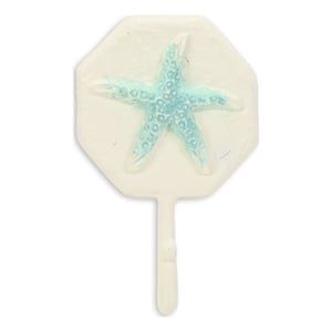 Solva Coastal Colored Starfish Cast Iron Wall Hook