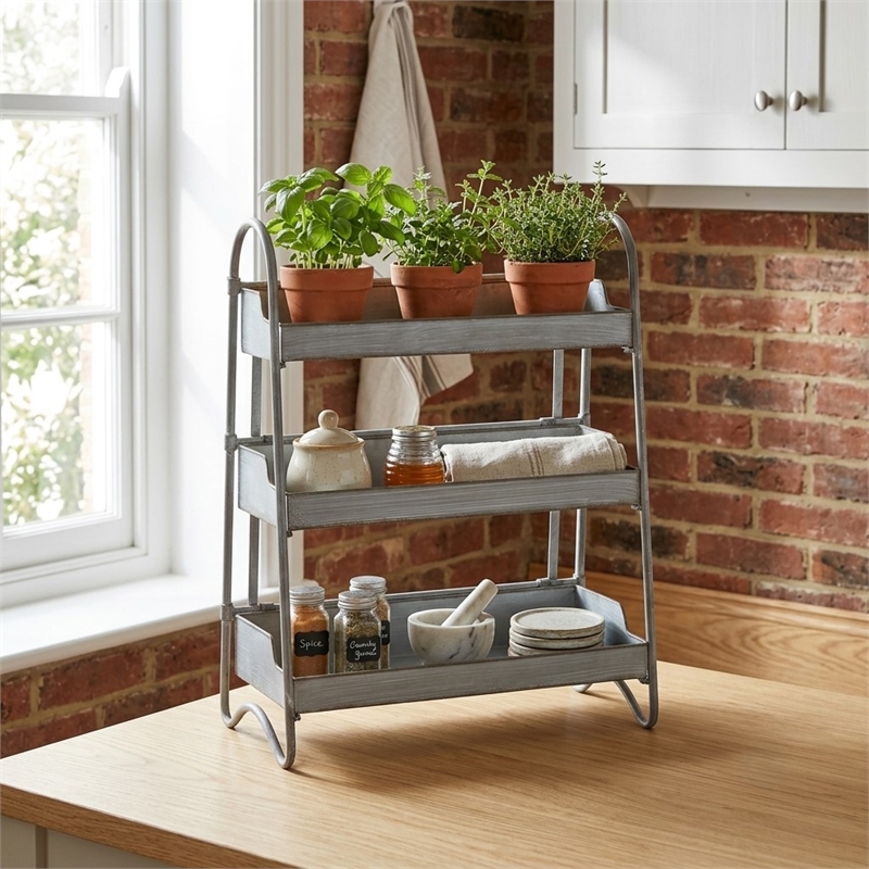 Emilia Metal 3 Tier Table Shelf