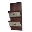 Zylia 2 Tier Accented Wood Wall Storage