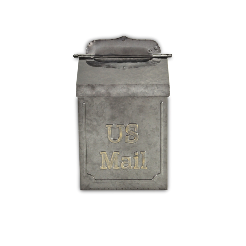 Wiselle Glossy Galvanized Mail Box