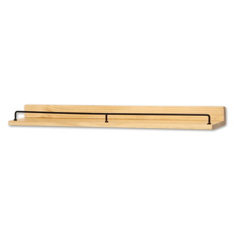 Aldervale Wood & Metal Floating Display Shelf