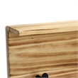 Aldervale Wood & Metal 5 Hook Hanger & Shelf