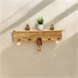 Aldervale Wood & Metal 5 Hook Hanger & Shelf