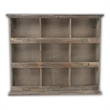 Dael Wooden 9 Cubby Wall Shelf - Brown
