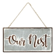 Eulalia Metal Rustic Hanging Wall Sign - 
