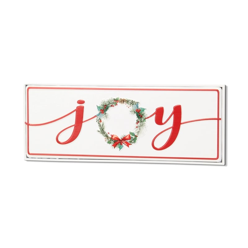 Clara Holiday Metal Sign - Joy